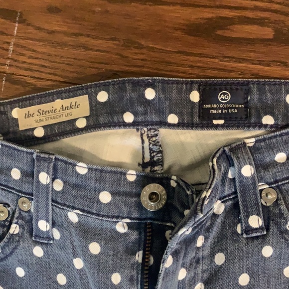 Polka Dot skinny jeans by AG sz 27 - Picture 3 of 4